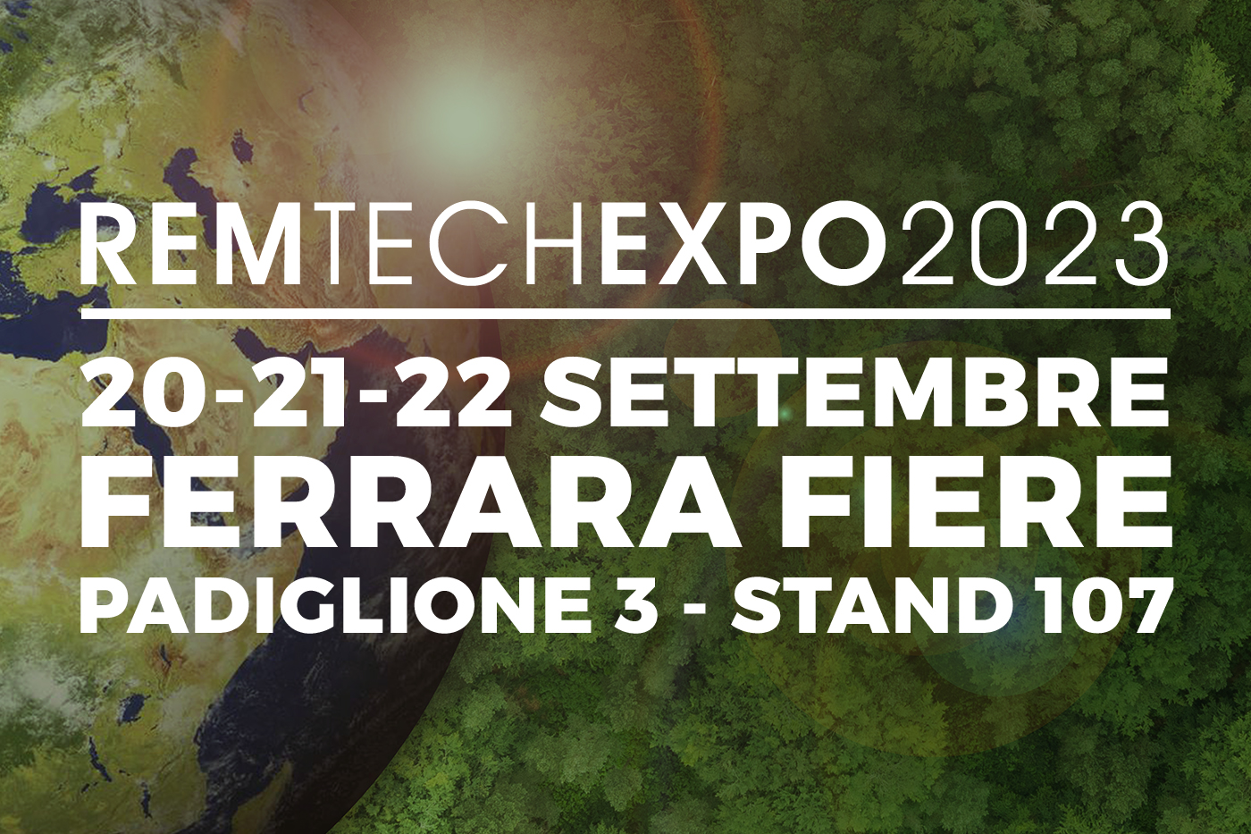 Confermato l’appuntamento con il RemTech Expo 2023 dal 20 al 22 settembre